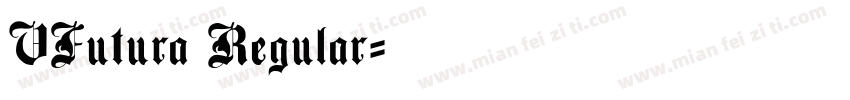 VFutura Regular字体转换